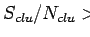 $S_{clu}/N_{clu}$