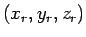 $(x_s, y_s, z_s)$