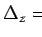 $\Delta_x$